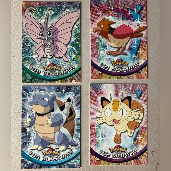 Topps 1999 Pokemon TV Animation Edition Lot Partial Set 6 Cards Meowth Vintage - Picture 2 of 7